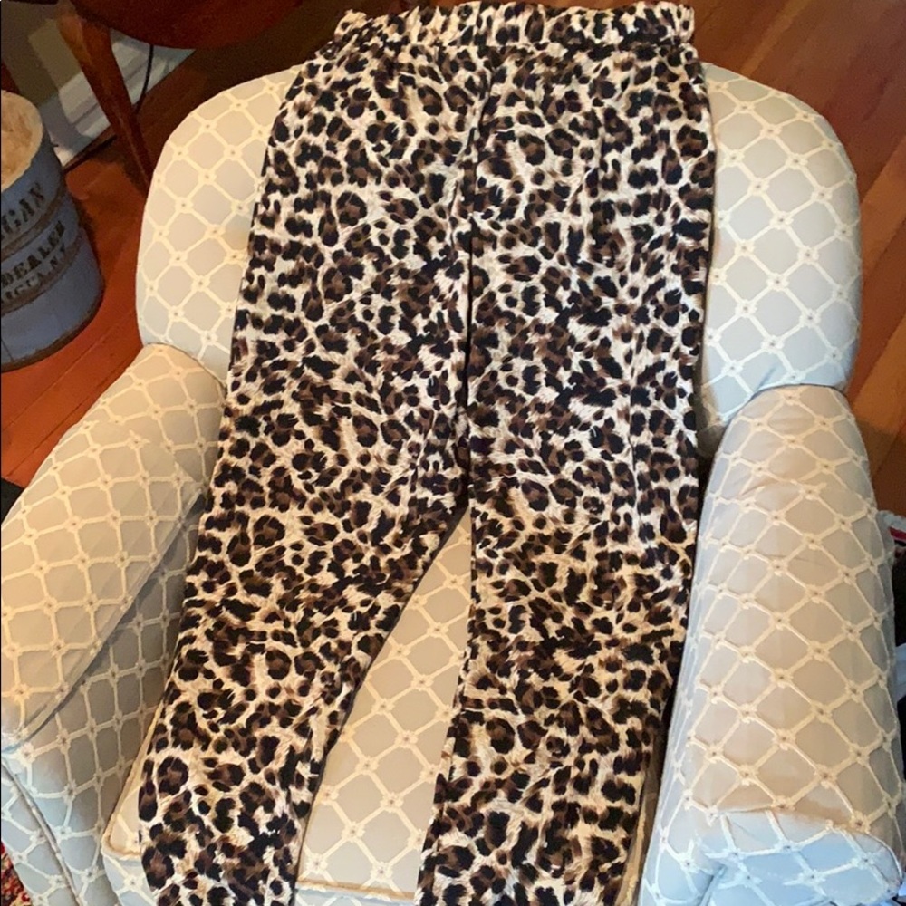 Cheetah dress pants